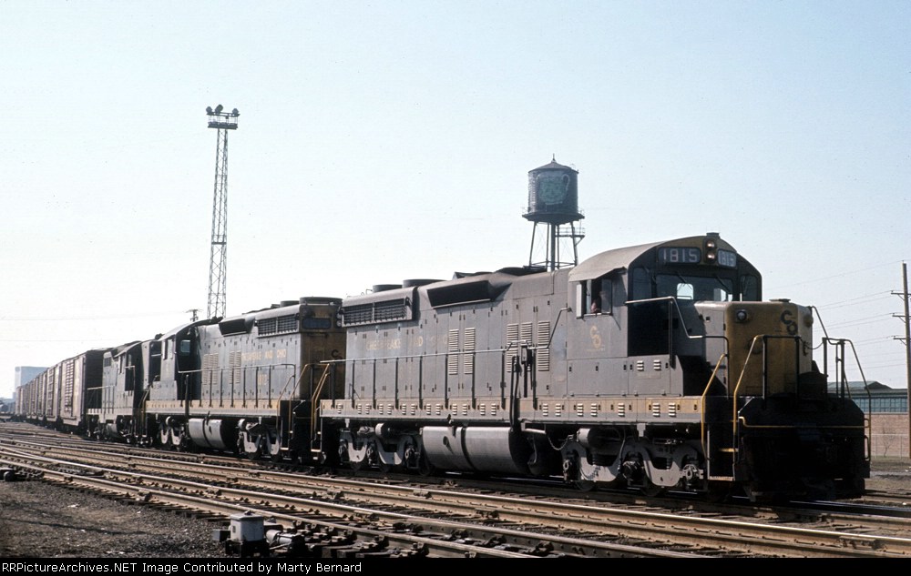 C&amp;O 1815 at 75th &amp; Western (Kool Aid Tower)